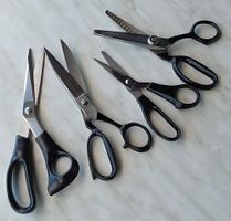 Assortment of 4 Scissors, various brands, used