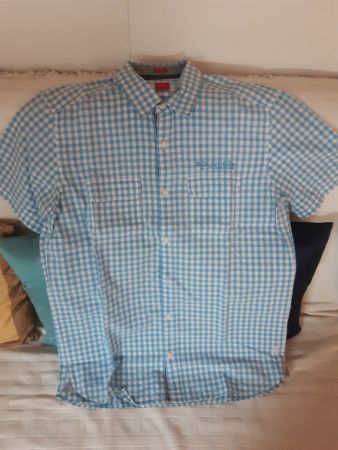 2 Hemden im Set mit kurzen Ärmel rot und blau