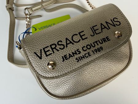 Versace Jeans Damen Tasche Gold mit Etikett fashion Bag Neu