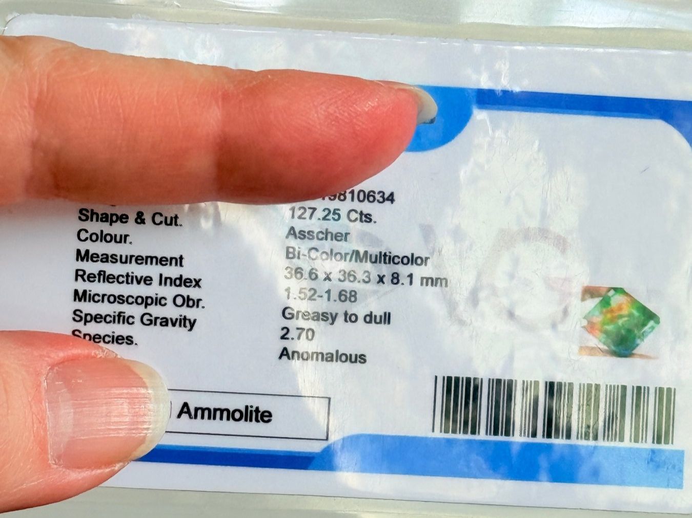 Pietre preziose: 127.25ct Certified – Nuovo e nell'imballaggio originale da Genève venduto da AWWA 9