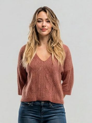 Stradivarius Maglioni & Felpe: Flauschiger Strickpullover, Gr. S-M – Usato da Birmensdorf ZH venduto da Nebuliane