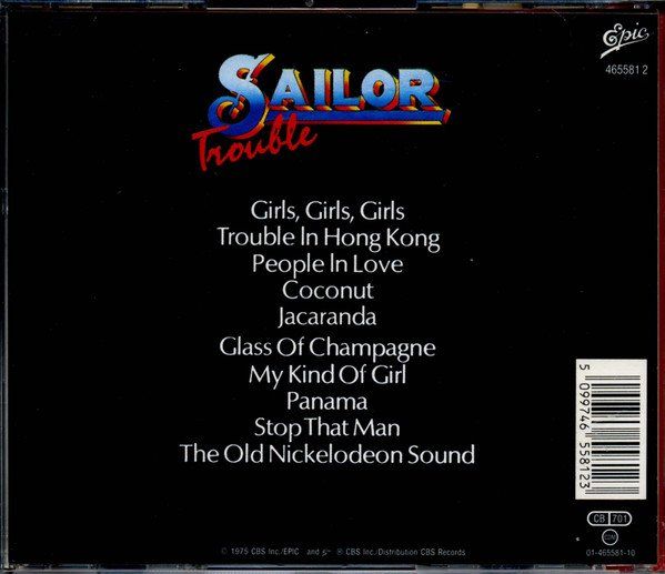 CD: CD Sailor - Trouble (1975) – Usato da Möriken AG venduto da mineralia 1