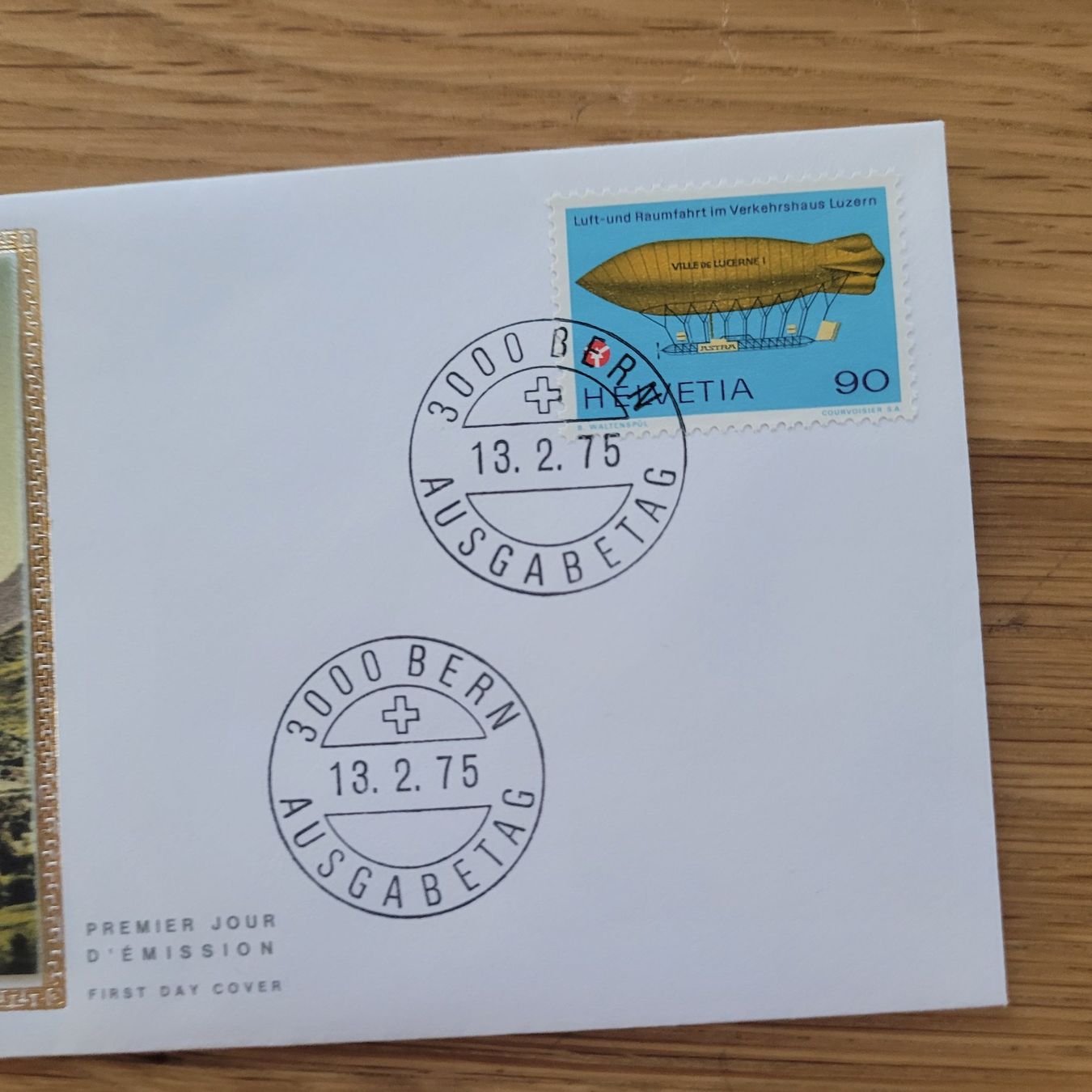 Tutti i francobolli: FDC mit Seidenbild 1975 Bern – Usato da Biel/Bienne venduto da Destockweb 1