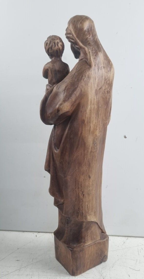 Figuren: Madonna mit Jesus Kind aus Holz geschnitzt – Gebraucht aus Flums von Flumsantik 5
