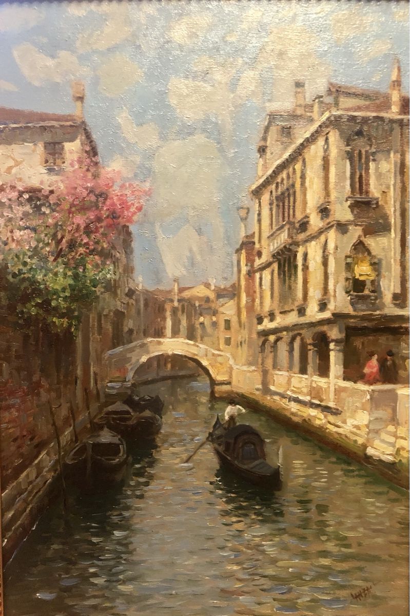Dipinti: Luigi Lanza 1860-1913 Venedig Oelgemälde – Usato da Mezzovico venduto da bauhaus70