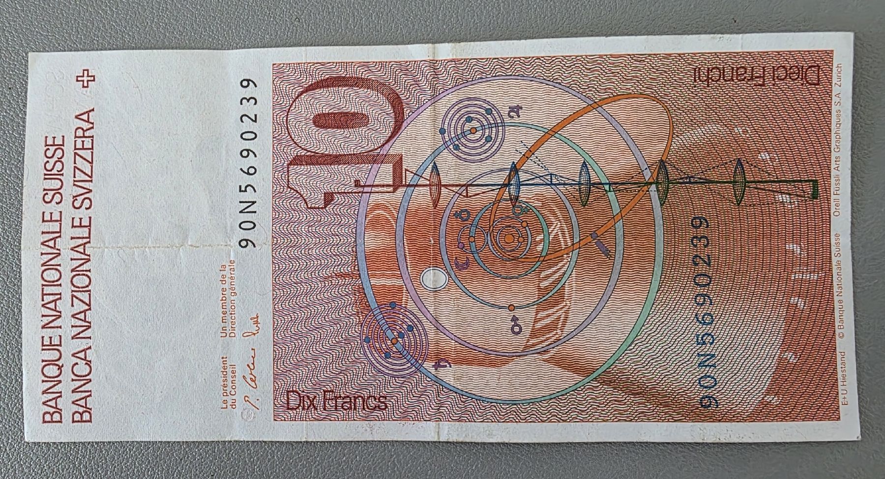 Banconote: 10 Fr. Serie Leonhard Euler -  super erhaltung – Usato da Niederuzwil venduto da 262305