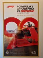 F1-Plakat vom Grand Prix von Monaco von 2019 (90. GP)