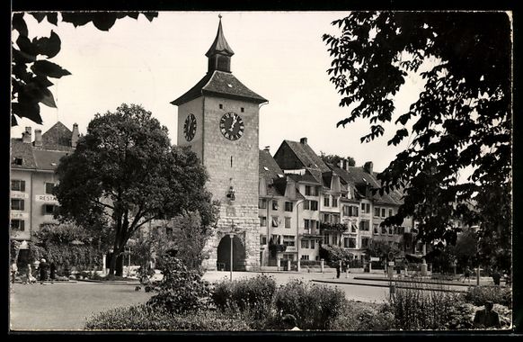 Ansichtskarten: AK Solothurn, Bieltor, 1957 – Gebraucht aus Berlin von bartko-reher
