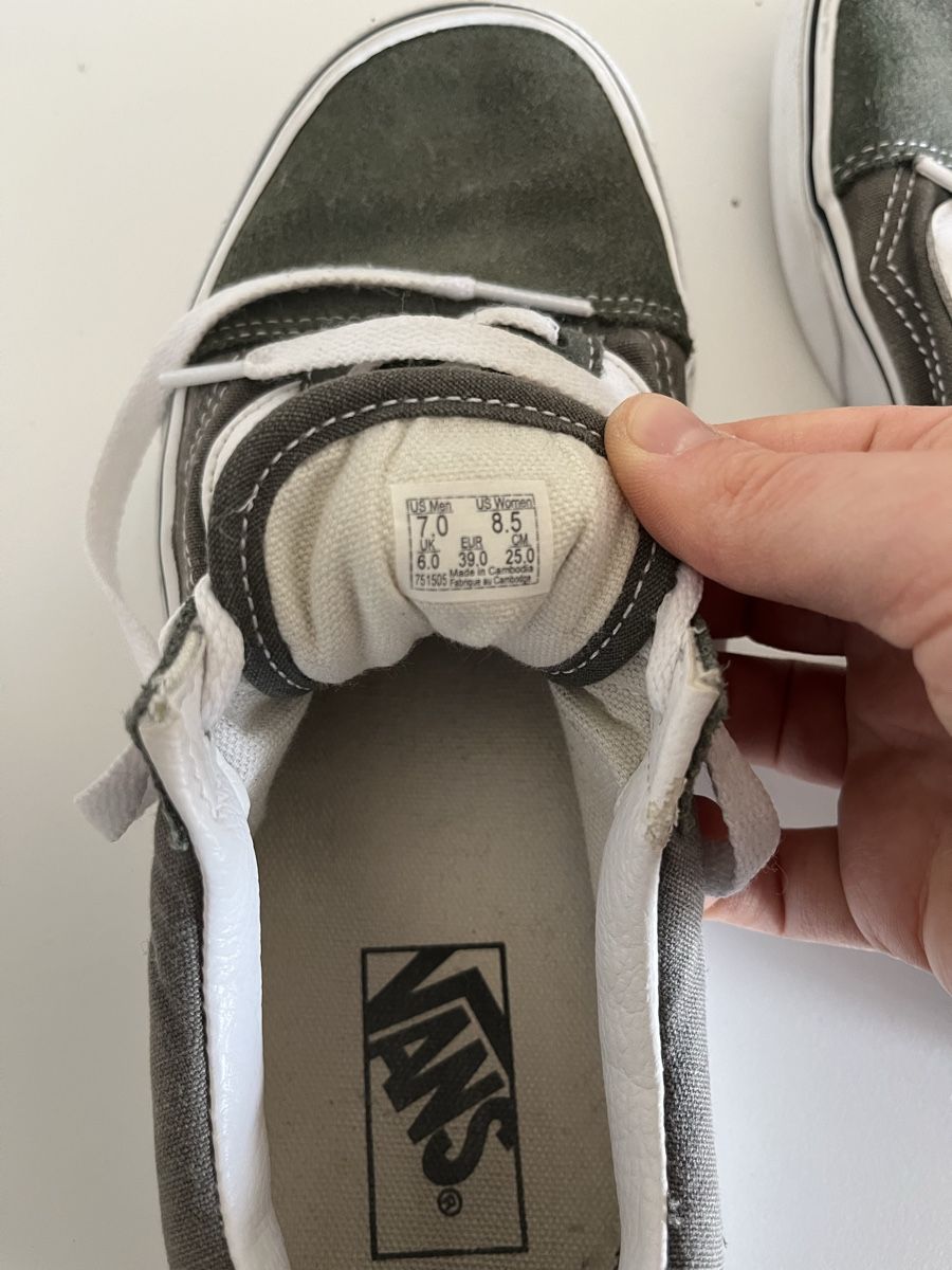 Scarpe da uomo: Vans Sneaker Grün/Weiss Grösse 39 – Nuovo (secondo la descrizione) da Bern venduto da lar_p6m2 3