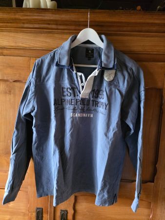 Kitaro Pullover Sweat Shirt mit Doppelkragen Grösse L