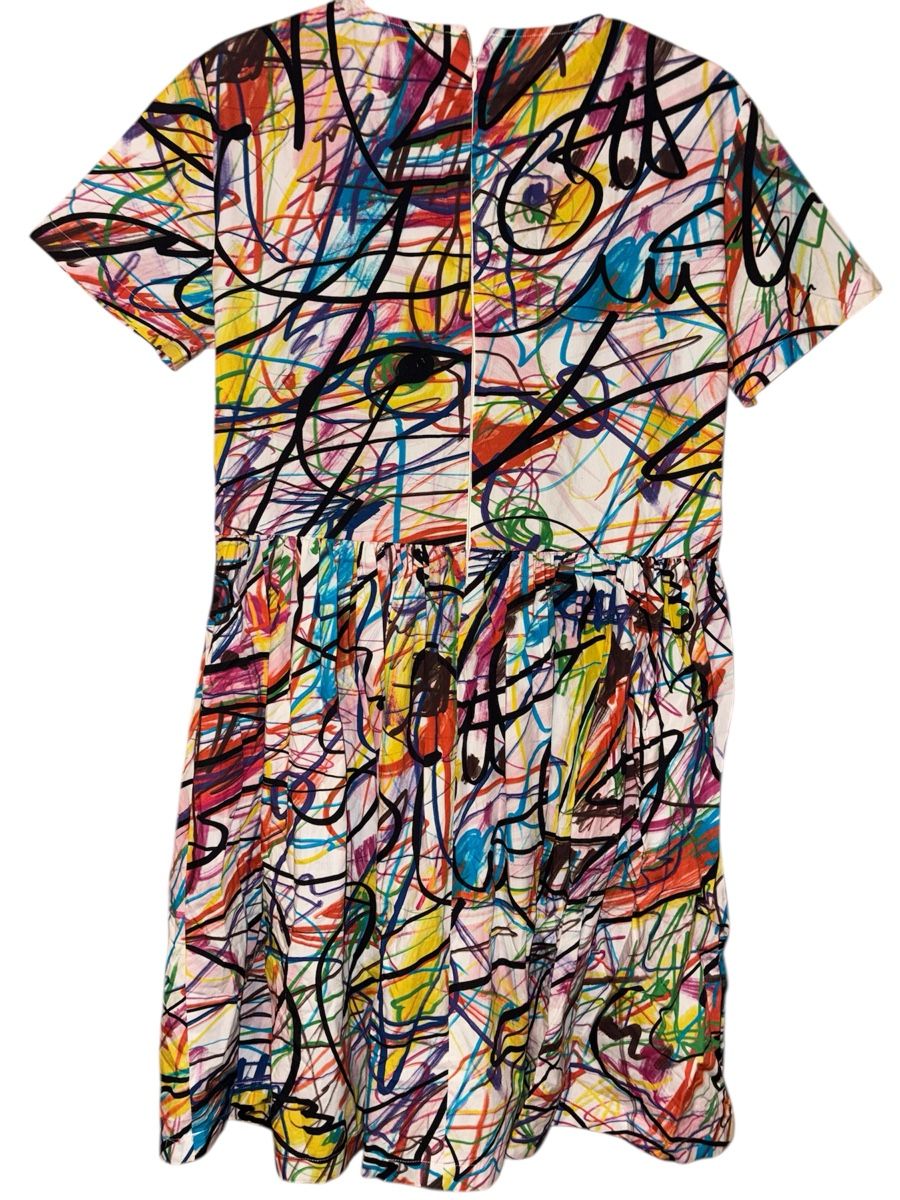 Vestiti: Jeremy Scott Scribbles Kleid S/M – Usato da Delémont venduto da and_mj6d 1