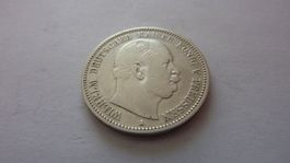 Silbermünze aus Preussen : 2 Mark König Willhelm 1877, -ss