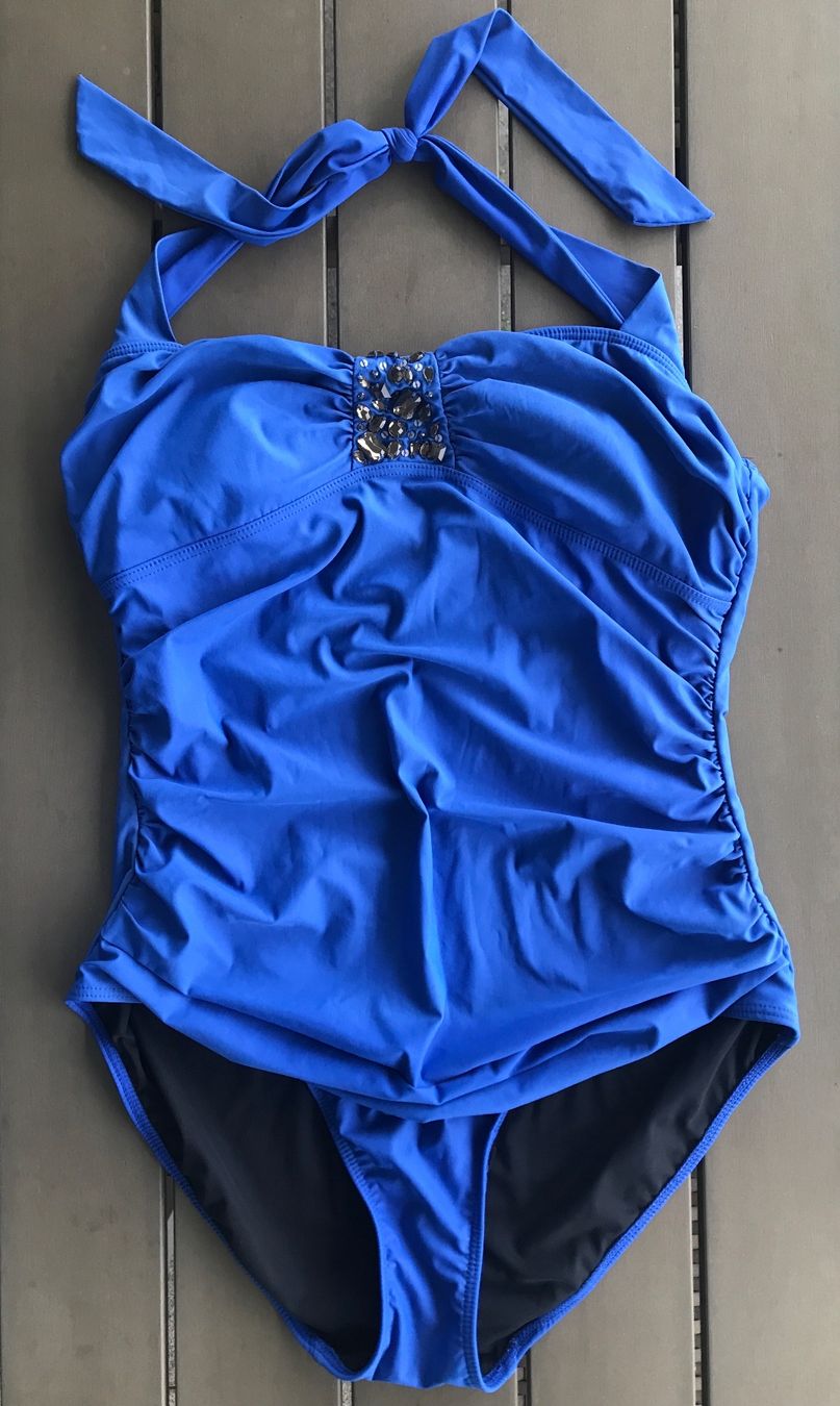 Costumi da bagno & Bikini: Badekleid bpc selection, Gr. 42, blau – Usato da Ebnat-Kappel venduto da Molton