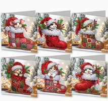 Diamond Painting 6 Stück Weihnachtsstrupf
