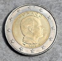 Pièce 2 Euros Monaco 2022 Albert II bon état