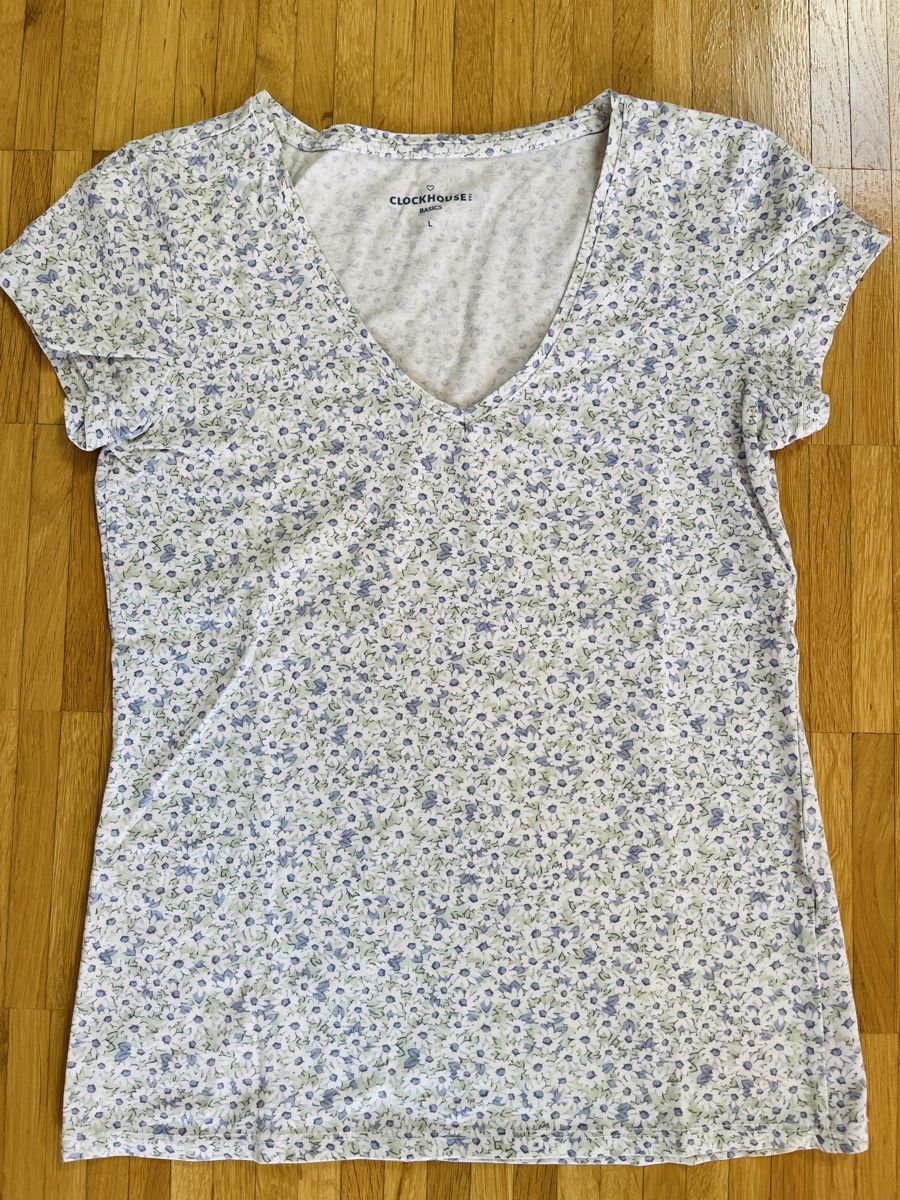 C&A T-shirt: Blumiges Shirt Grösse S – Usato da Ittigen venduto da franzis6