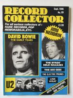 Record Collector Sept 1986 No 85 Bowie Hendrix U2 Byrds 