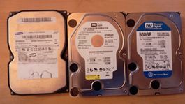 HDD IDE 2 x 500 Go et 1 x 80 Go