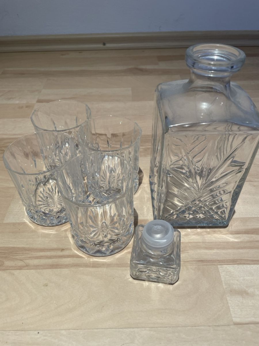 Karaffen: ***Glaskaraffe mit Gläser*** – Gebraucht aus Hittnau von Stoeffi_85 1
