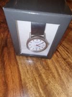 Rivado Swiss Bahn Uhr mit Lederarmband, neuwertig, OVP!