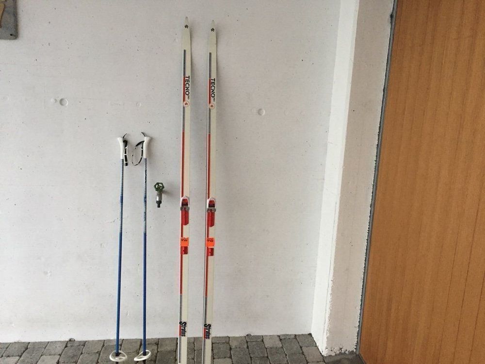 Sci: Langlaufski Tecno Länge 200cm+Stöcke 130 – Usato da Beatenberg venduto da nonnkari 4