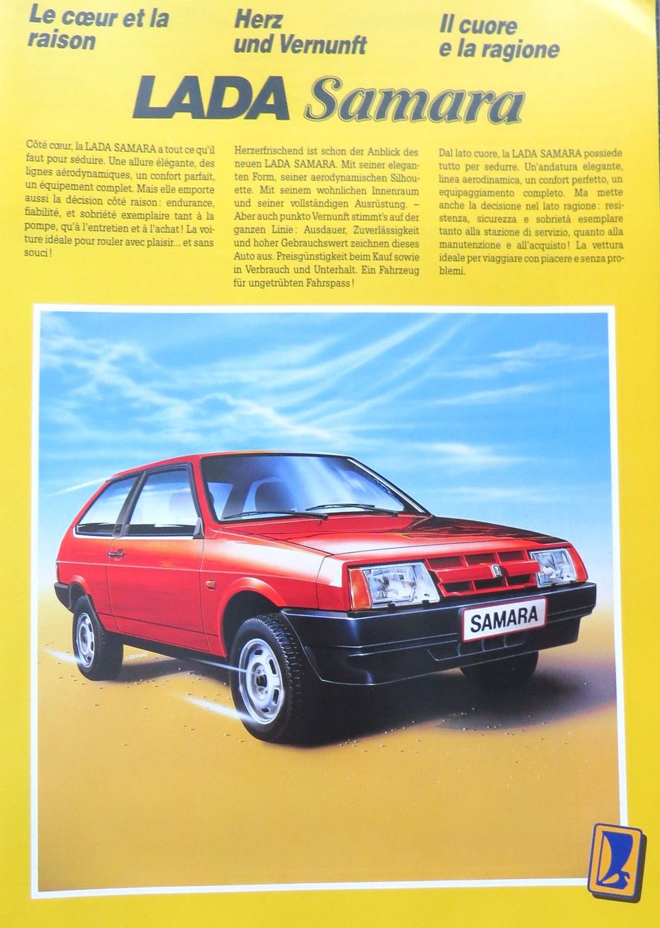 Lada Documents: Prospekt Lada Samara 1987 – Neuf (Voir description) à Ettingen par Burago