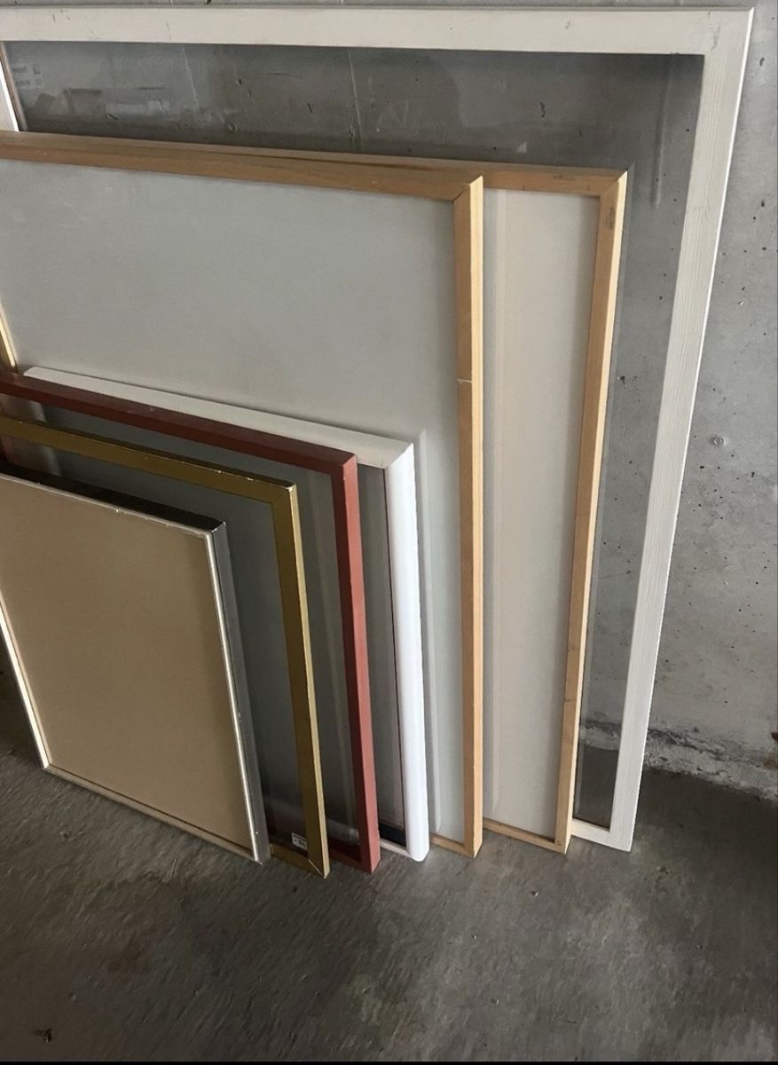 Bilderrahmen: 7 verschiedene Holz-Wechselrahmen mit Glas – Gebraucht aus Rain von Pic-Ass 2