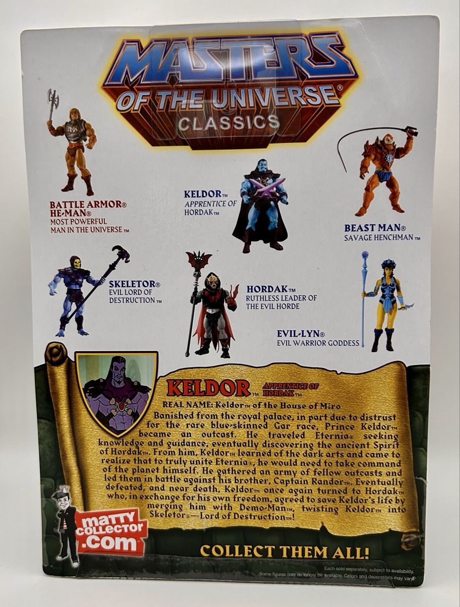 Masters of the Universe Figurines: MOTU Classics Keldor Figur (2009) – Neuf avec emballage d'origine à Oberhasli par Schneeschueh 1