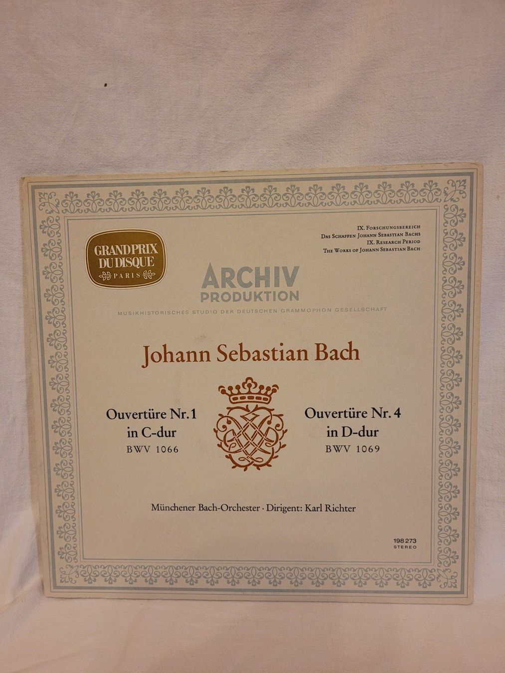 Dischi in vinile: Vinyle Bach - Ouvertures - Archiv Produktion Stereo – Usato da La Chaux-de-Fonds venduto da reu_kx5l