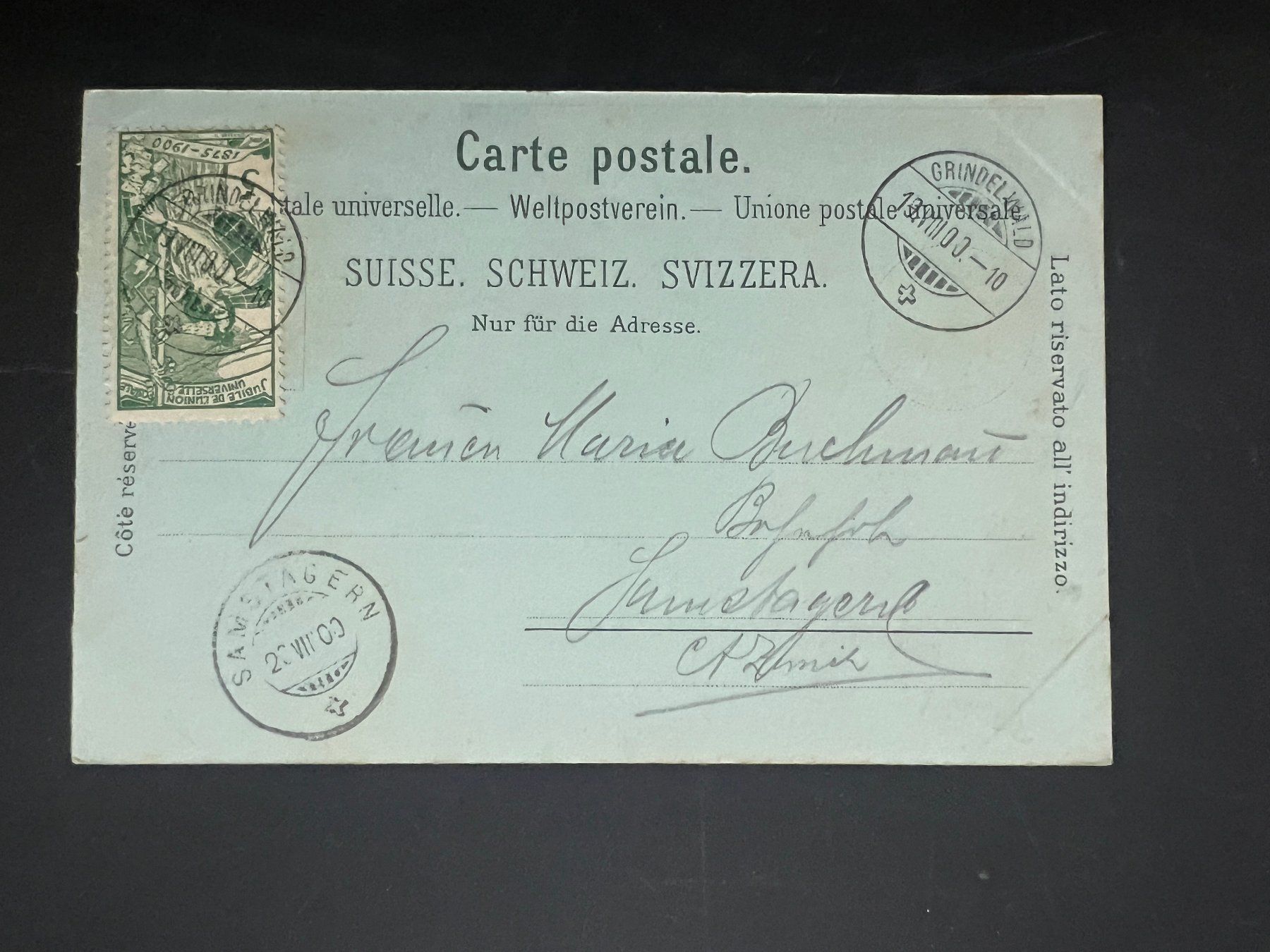 Cartes postales: 1900 Ansichtskarte Gruss aus Grindelwald (V366) – D'occasion à Hinwil par Sidi4 1
