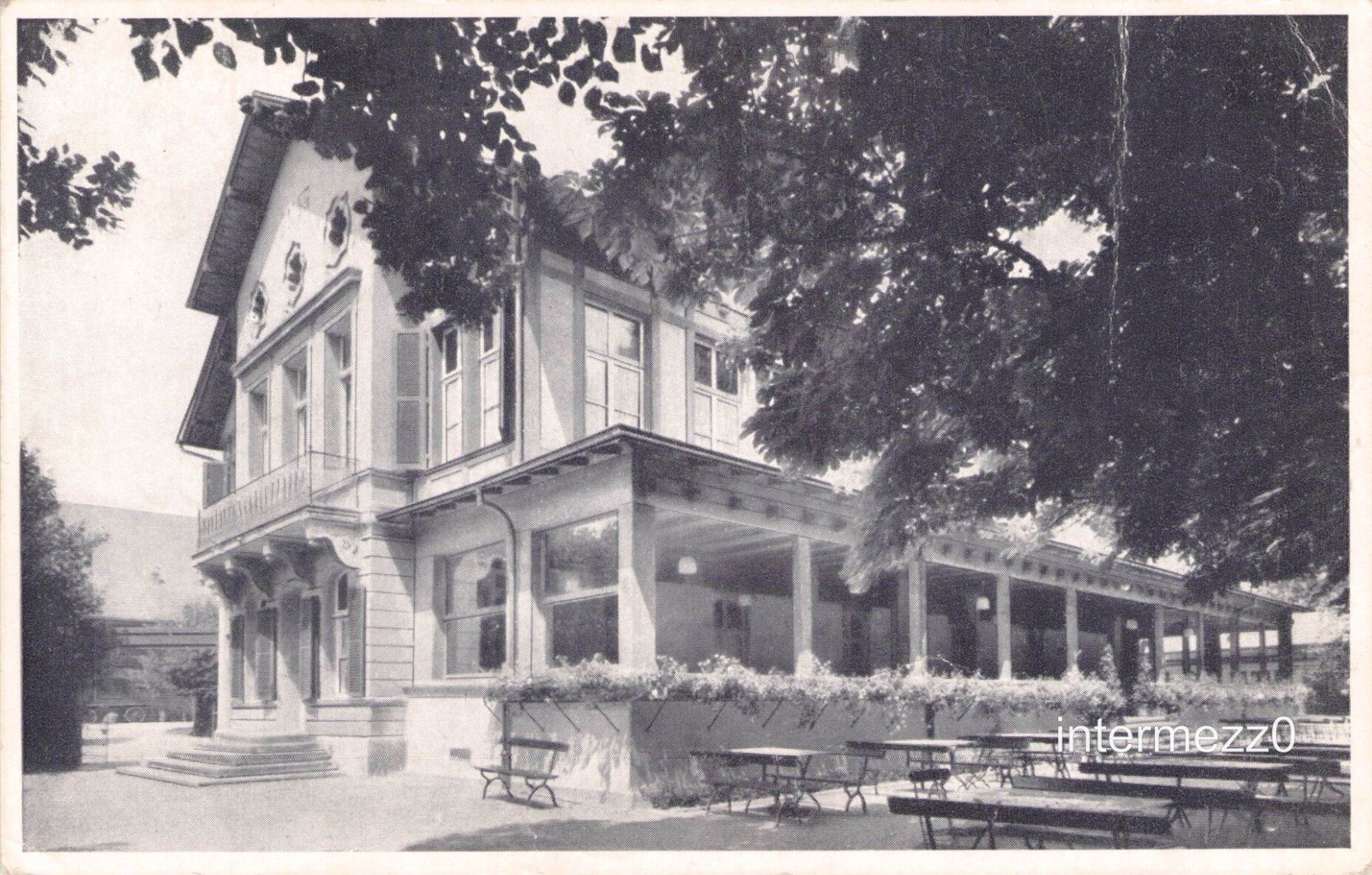 Cartoline postali: Bern // 1956 Garten-Restaurant Innere Enge – Usato da Basel venduto da intermezzo12