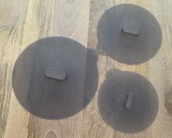 3x Silikondeckel Ikea Rund Grau Neu