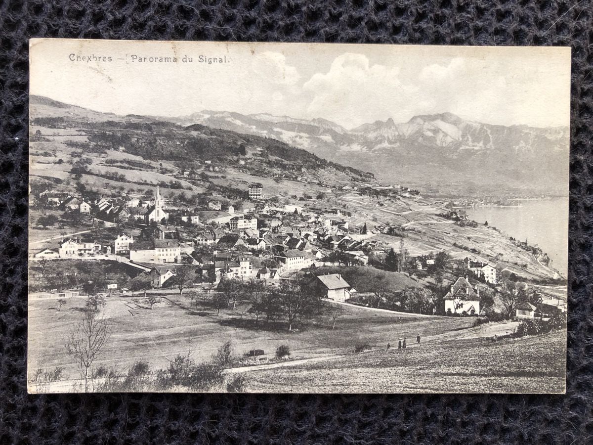 Cartoline postali: Ansichtskarte Chexbres – Usato da Näfels venduto da fritzjk