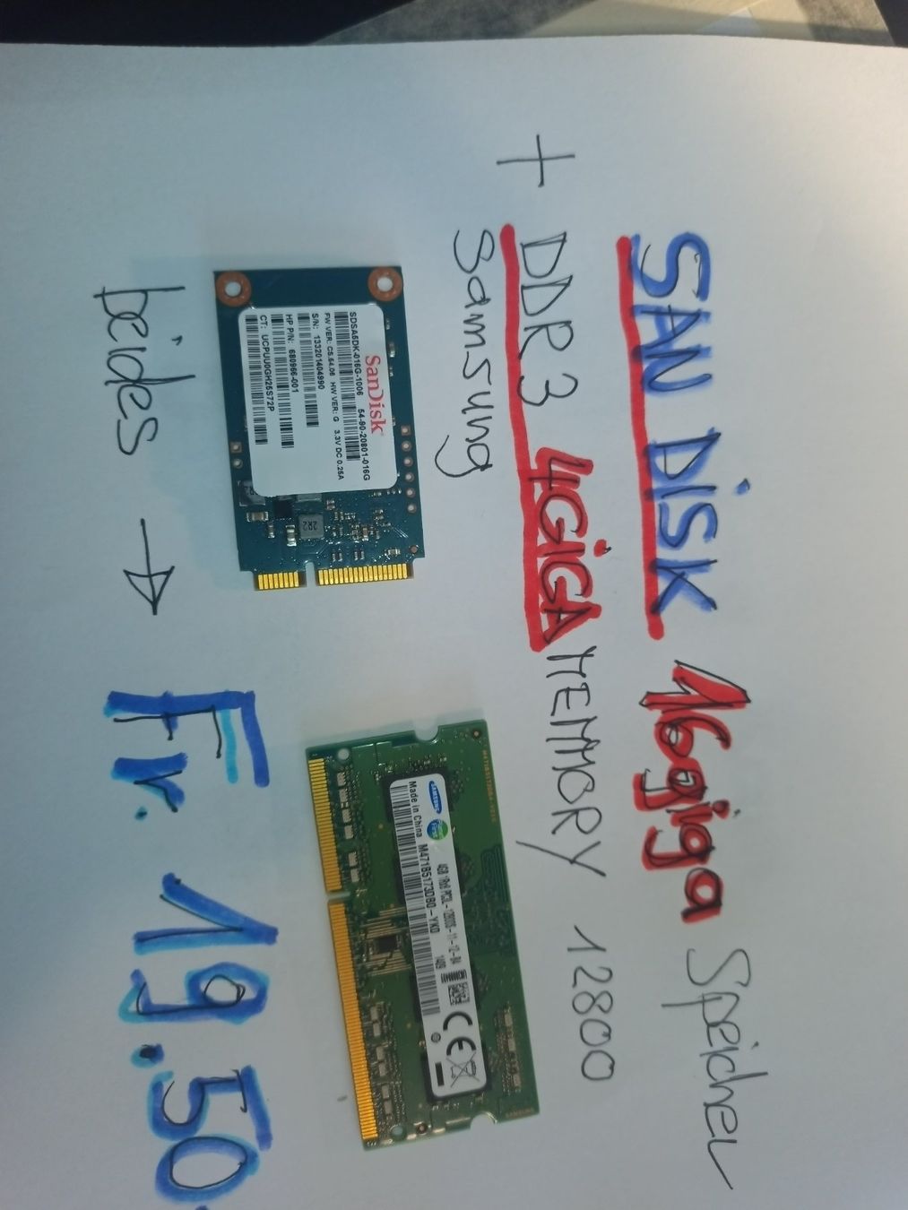 Memoria / RAM: 10 stk ddr 3 ram a 2 giga – Usato da wila venduto da audi48 4