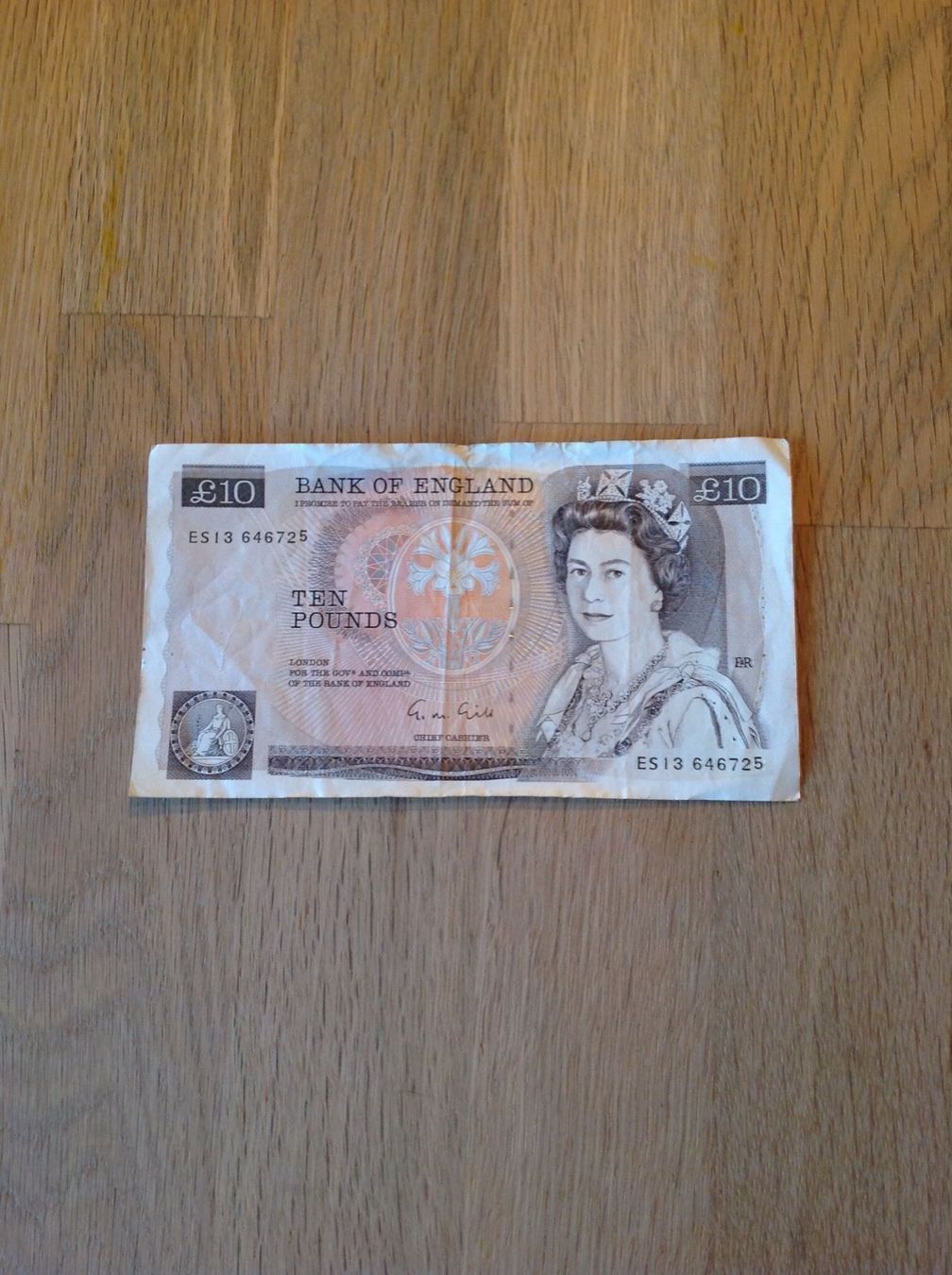 Banknoten: 10 livrés Anglais de 1982 TB – Gebraucht aus Villars-sur-Glâne von Graca03 1