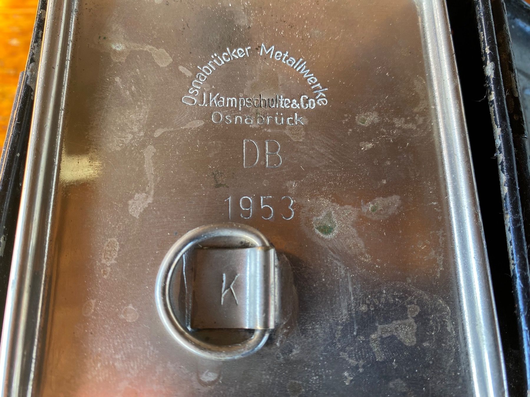 Lampade: alte A. Sartorius Wuppertal Deutsche Bahn Bahnlampe – Usato da Feldbach venduto da Fea1 8