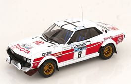 TOYOTA CELICA 2000 GT RA22 #8 1977 MIKKOLA 1:18 IXO