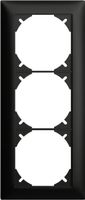 Abdeckrahmen EDIZIOdue 1×3 schwarz, Feller