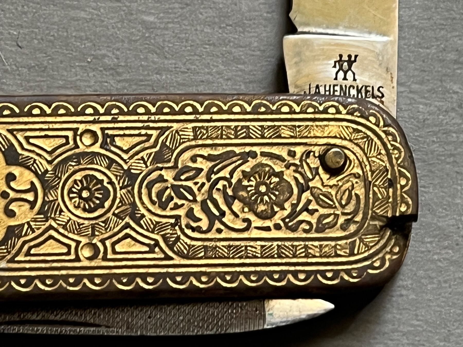 Solingen Couteaux de poche: Antikes Sackmesser J.A.Henckels Solingen 80 mm - selten – Défectueux à Zürich par FV.vintage 3