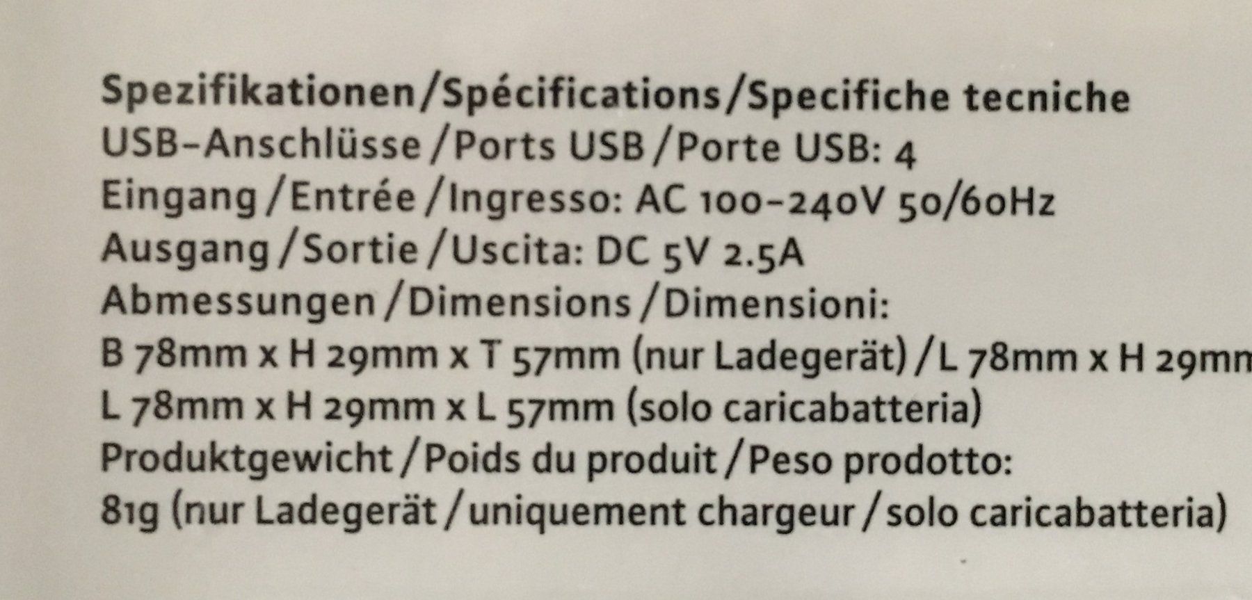 Caricabatterie: Universal USB Charger – Nuovo (secondo la descrizione) da Zürich venduto da Buechi49 3