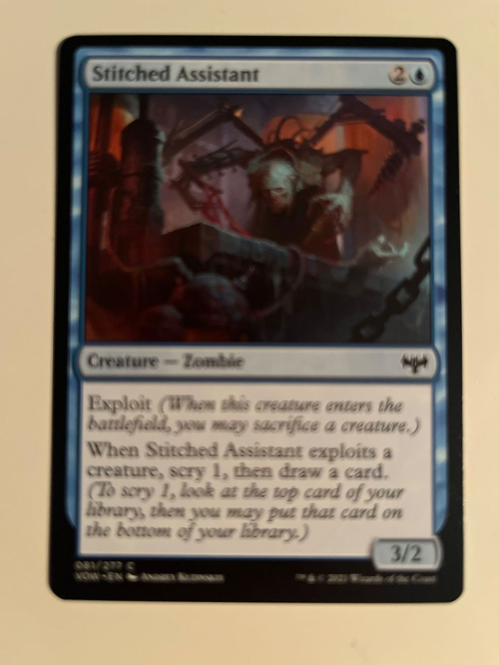 Magic The Gathering Cartes à collectionner: 1 x Stitched Assistant - Magic: The Gathering - MtG – D'occasion à Kriens par Shadi1980