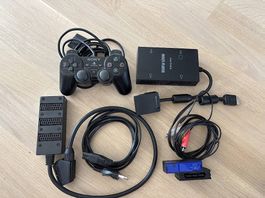 Playstation 2 (PS2) mit Zubehör und 23 Spielen