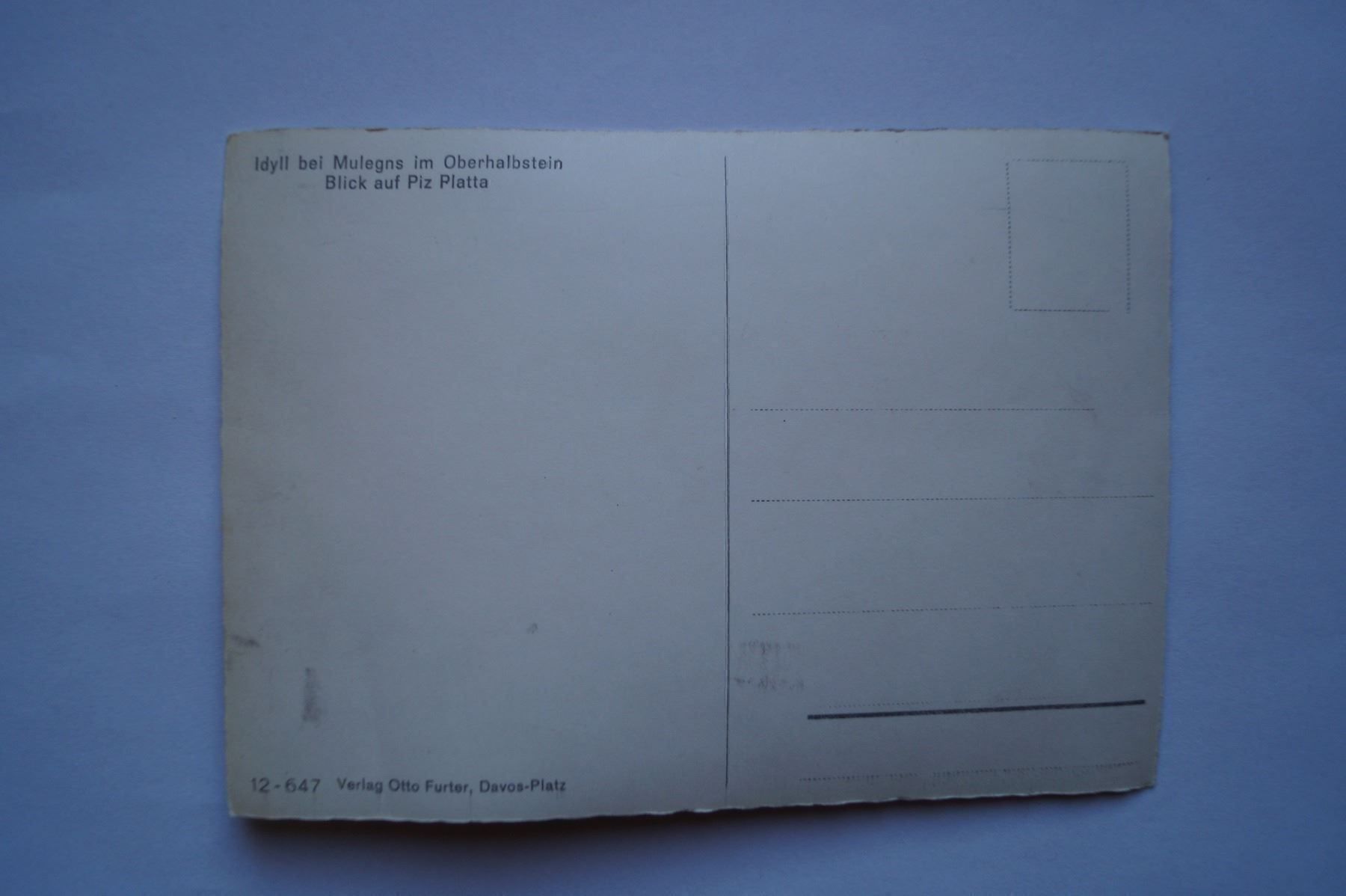 Cartoline postali: Val Faller bei Mulegns / Mühlen - Oberhalbstein – Nuovo (secondo la descrizione) da Scheid venduto da dirauls 1