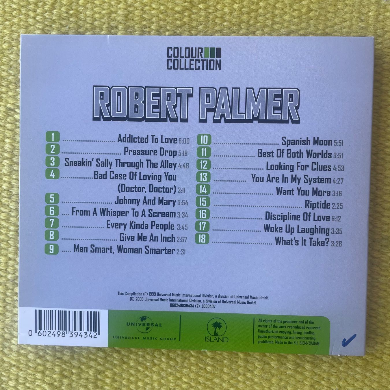 CDs: ROBERT PALMER-COLOUR COLLECTION (DIGIPACK) – Gebraucht aus Rorschacherberg von CD-Roli 1
