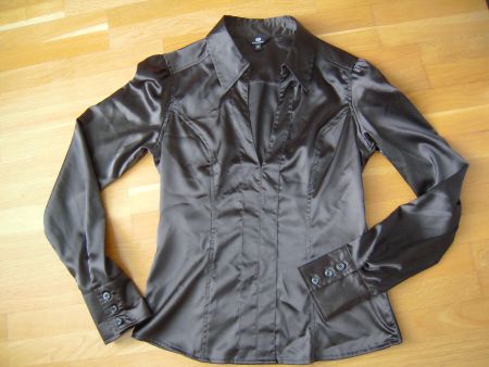 Schwarze elegante Bluse  Gr. M