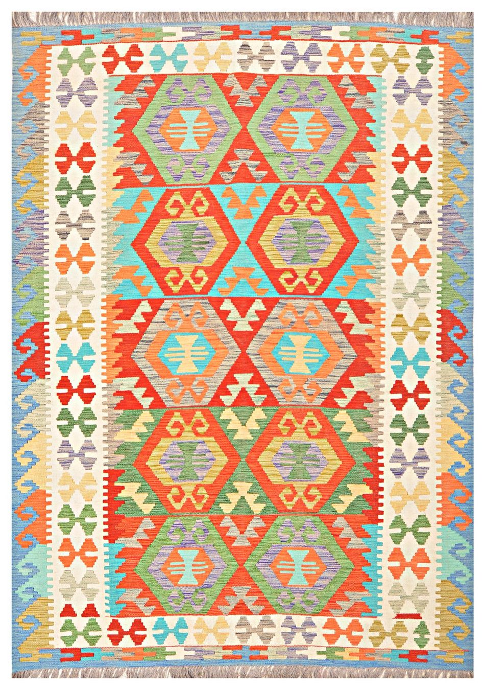 Kelim Tappeti: Oriente Kelim Teppich 170x240 Cm – Nuovo e nell'imballaggio originale da Lahore venduto da Fairways79 3