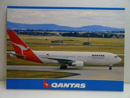 Qantas Boeing 767-200ER Postkarte Flugbild Flugzeugkarte ...