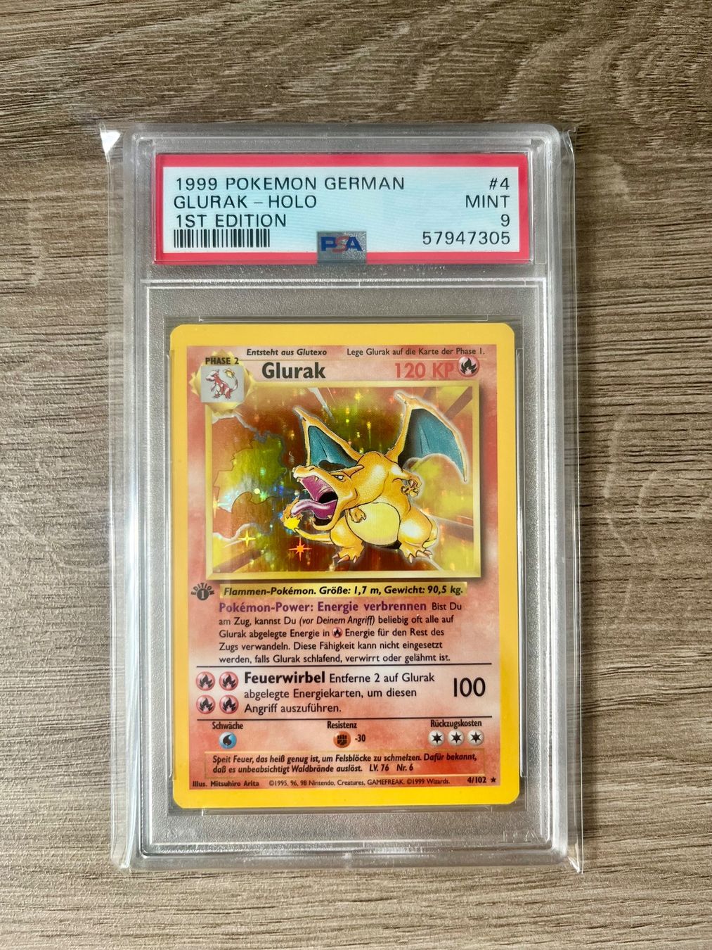Pokémon Carte collezionabili: Pokémon Glurak PSA 9 1st Edition Base Set Charizard – Nuovo (secondo la descrizione) da Uerikon venduto da carpuki
