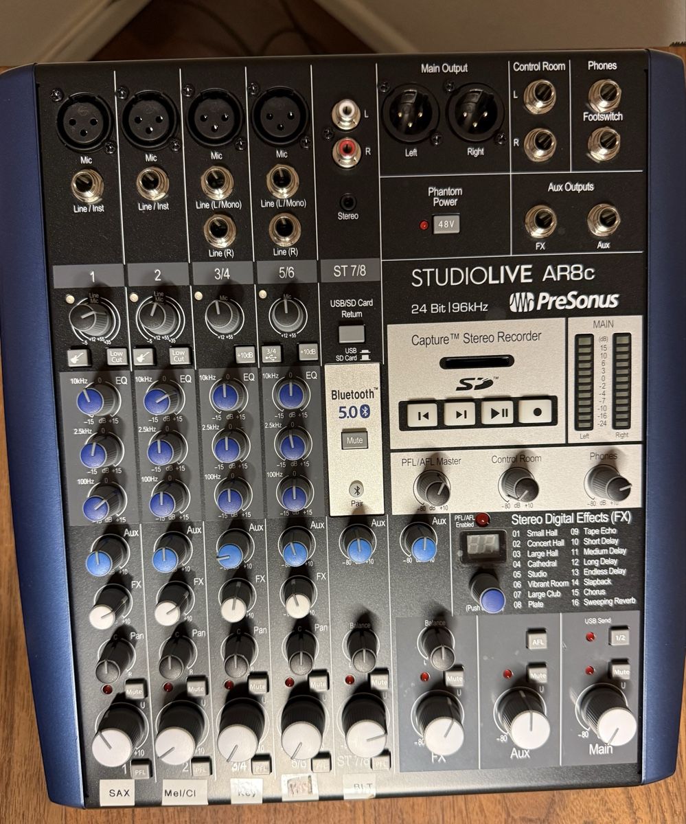 PreSonus Console di mixaggio: Mixer Presonus StudioLive AR8c – Usato da Binningen venduto da Lillocon