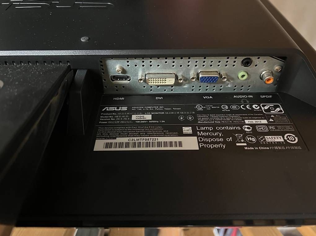 Ecrans: ASUS VH242H 24" Monitor – D'occasion à Zürich par bit_699t 1
